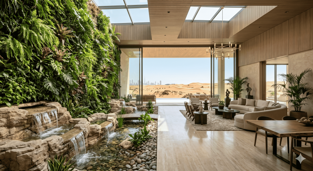 L’essor des villas biophiliques à Dubaï : Comment la nature redéfinit le luxe extrême en milieu désertique